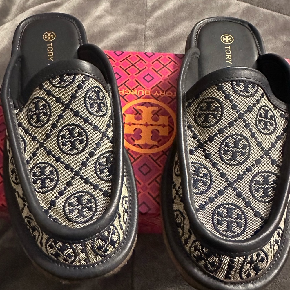 Tory Burch monogram mule